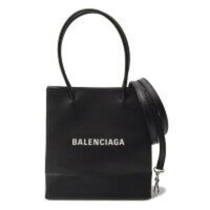 Balenciaga XXS Leather Shopping Tote Bag Black